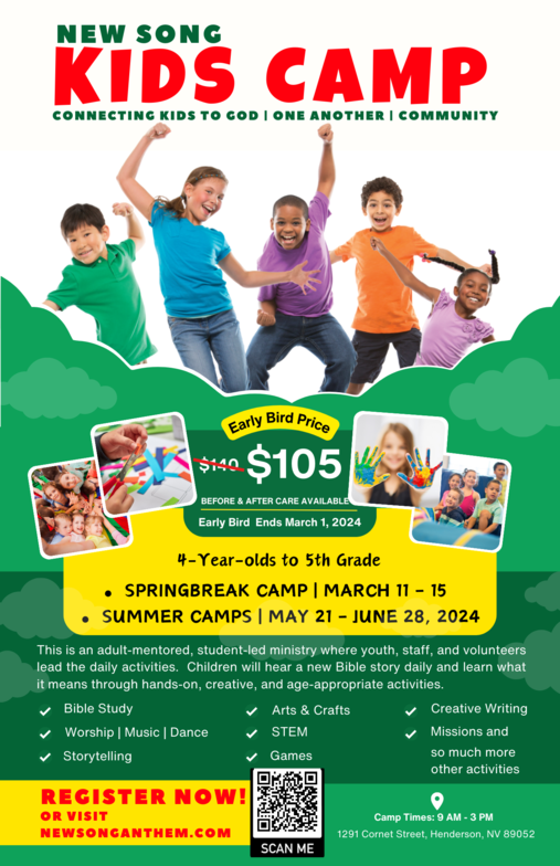 Kids Camps &amp; Retreat 2024 | New Song Lutheran Church